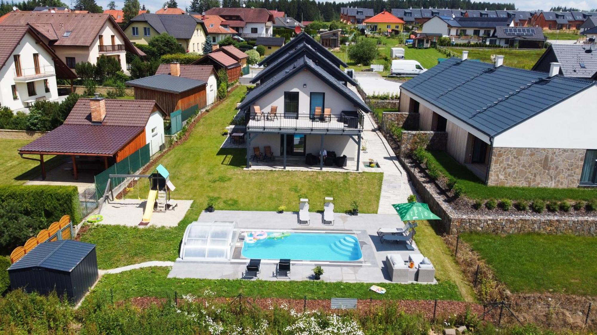Apartmanove Domy Lipno 1 Frymburk Dış mekan fotoğraf